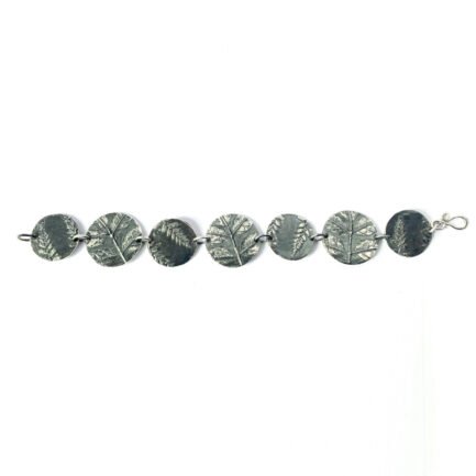 Bracelet en argent massif 925 avec finition oxydée